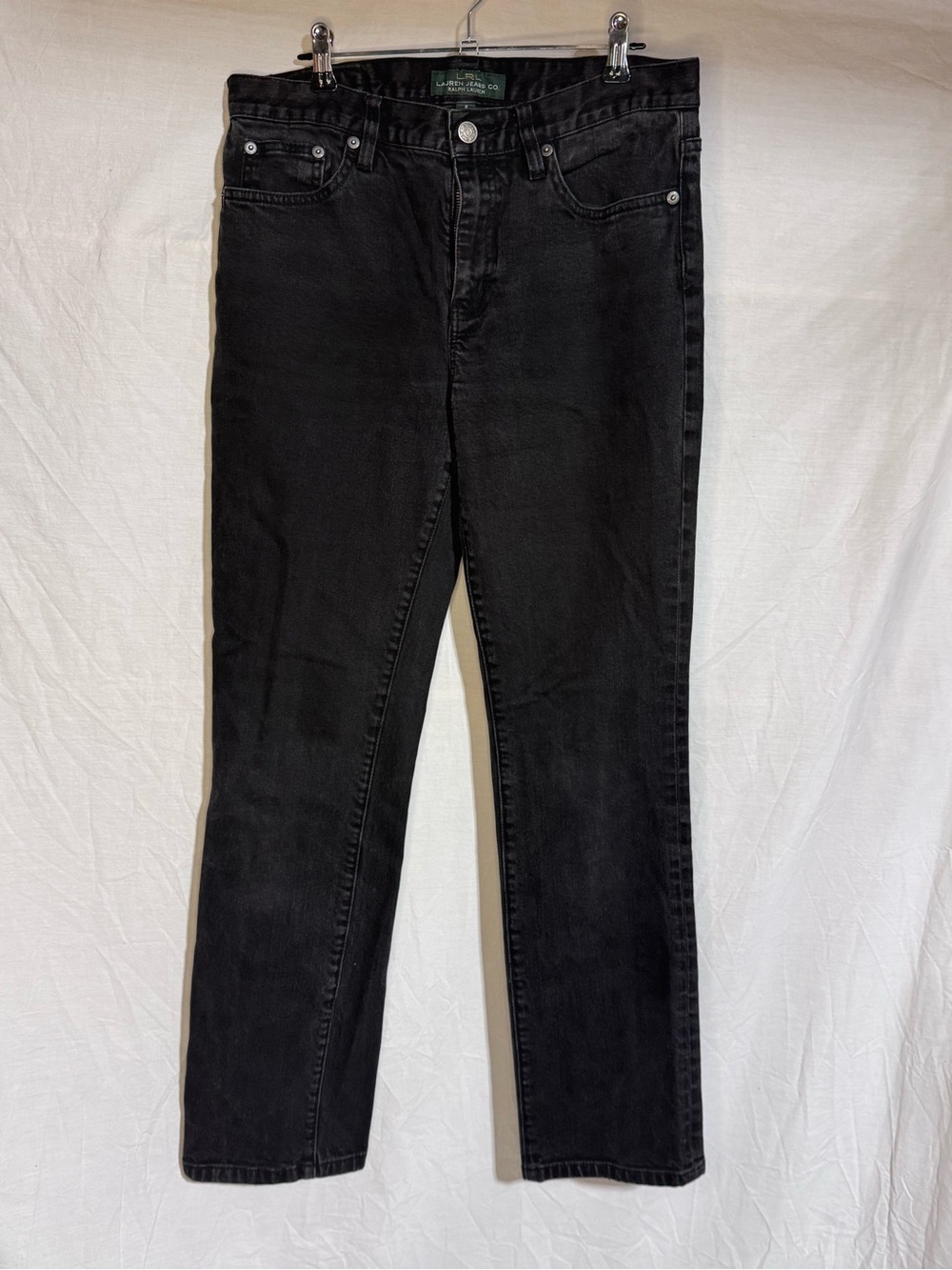 Lauren Ralph Lauren Women’s Straight-Leg Jeans in Black